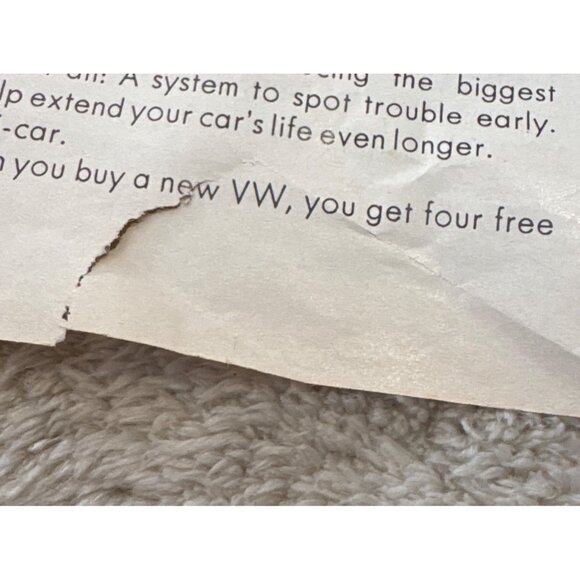 Volkswagen Medi-Car Diagnostic System Vintage Advertisement Print Poster 1970s - Picture 2 of 6